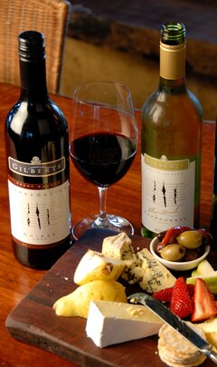 Specialty wines and cheeses